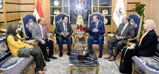 President of Mansoura University receives President of the General Authority for Adult Education