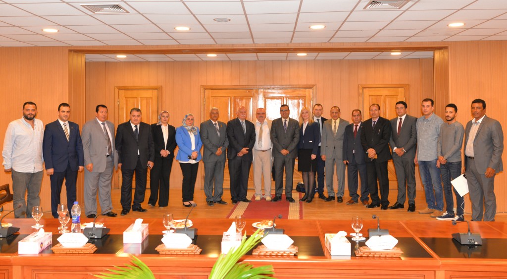 Delegation of the Russian Presidential Academy at Mansoura University
