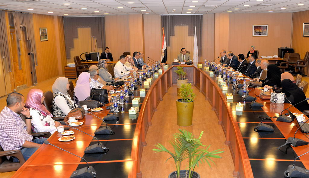 A Project Management Unit Committee visits Mansoura University to receive the bleeding and thrombosis lab development project and the rehabilitation for accreditation