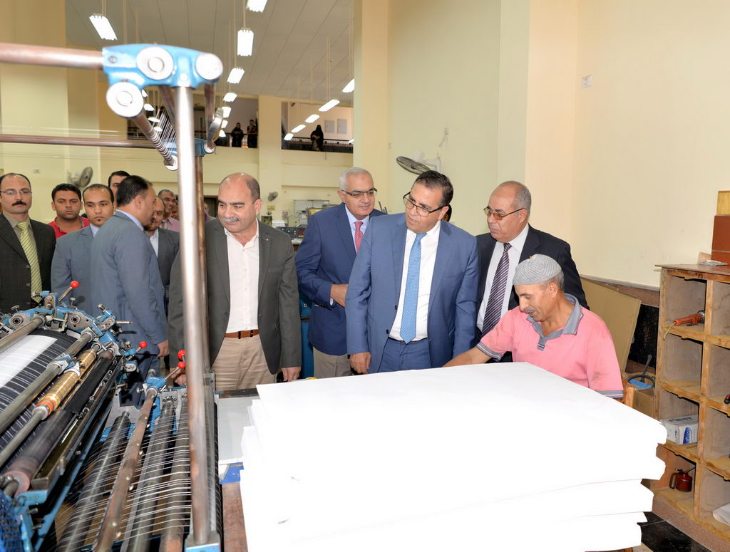 افتتاح المبنى الجديد لمطبعة جامعة المنصورة