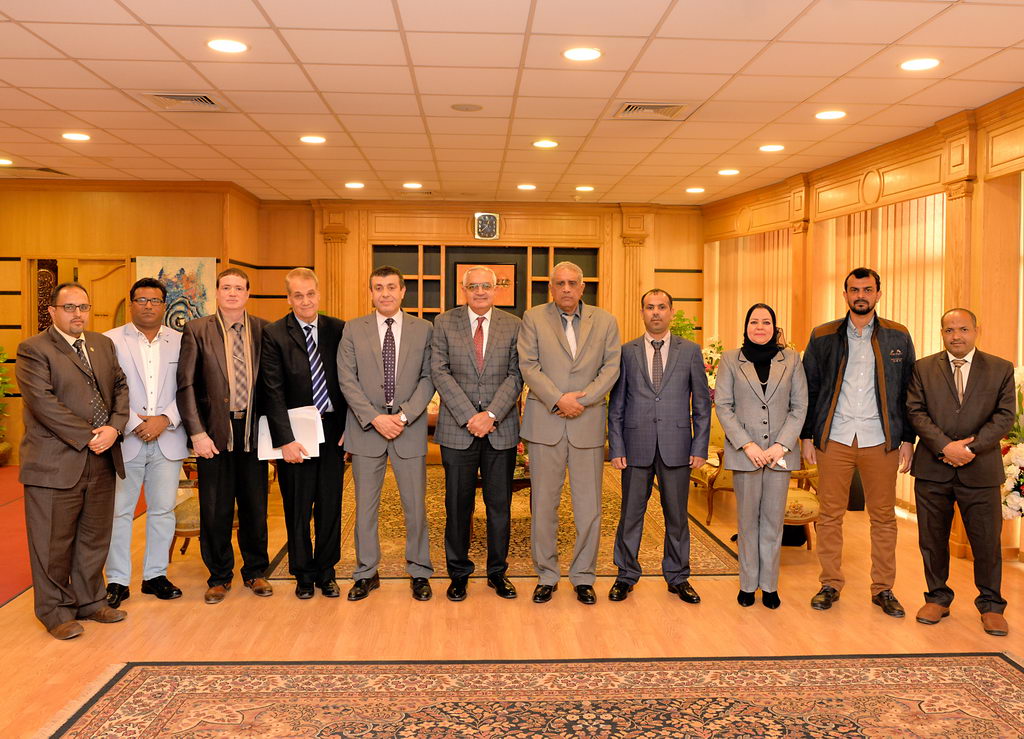President of Mansoura University receives the Yemeni cultural advisor to follow the conditions of Yemeni students