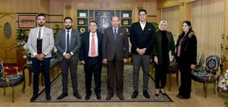 The Cultural Attaché of the Embassy of Libya in Cairo visits Mansoura University 
