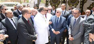 The Minister of Higher Education visits the new liver transplantation building at Mansoura University that costs 500 million pounds