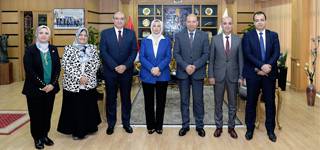Mansoura University receives vice president of the National Authority for Quality Assurance and Accreditation of Education to accredit the Faculty of Engineering, 11 programs in the Faculty of Science, and 2 programs in the Faculty of Education for Early 
