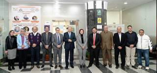رئيس جامعة المنصورة يفتتح المعرض المهني الأوَّل لمراكز التطوير المهني بالجامعة