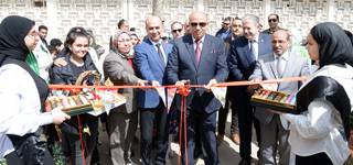 President of Mansoura University inaugurates the charity market “Egyptian Women