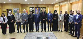 Former Minister of Antiquities, Prof. Mamdouh Eldamaty, at Mansoura University